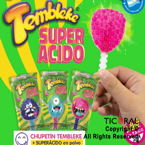 GOLO TEMBLEKE CHUPETIN SUPER ACIDO (PACK 10 UNIDADES DE 25GR)